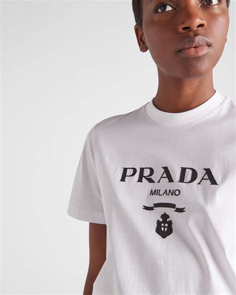 prada white t-shirt|prada men's t shirts clearance.